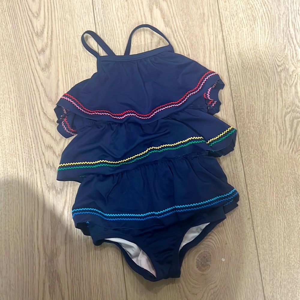 Hanna andersson girls ruffle bathing suit